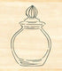 Ink Pal Rubber Stamp - Glass Bottle with Lid - Techo Treats