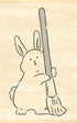 Ink Pal Rubber Stamp - Rabbit and Flap - Techo Treats