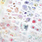 IRIDE Aurora Foil Clear Sticker Vol.1 - Flower Blooming - Techo Treats