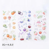 IRIDE Aurora Foil Clear Sticker Vol.1 - Fruits - Techo Treats