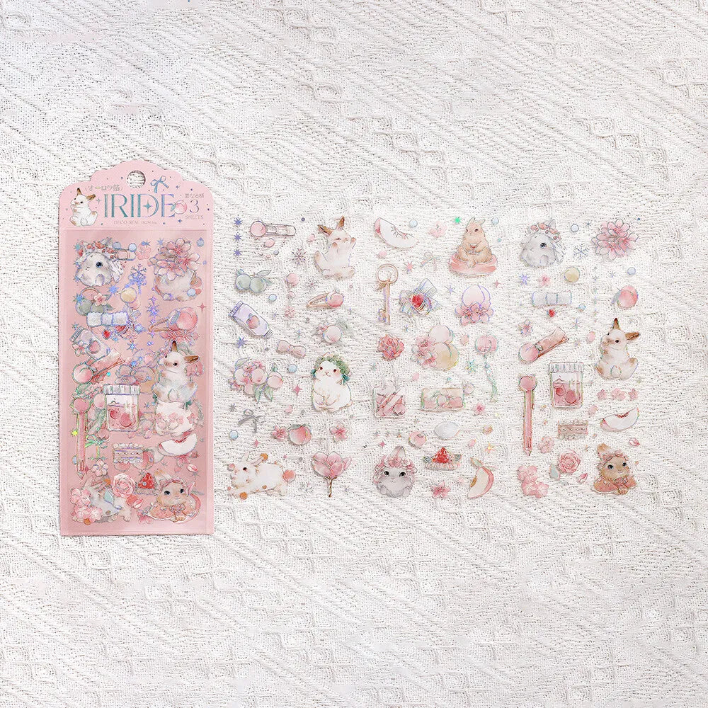 IRIDE Aurora Foil Clear Sticker Vol.2 - Rabbit - Techo Treats