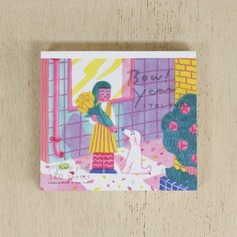 ITOI YUKI Block Memo - Bow! Year - cozyca products - Default Title by Techo Treats Stationery