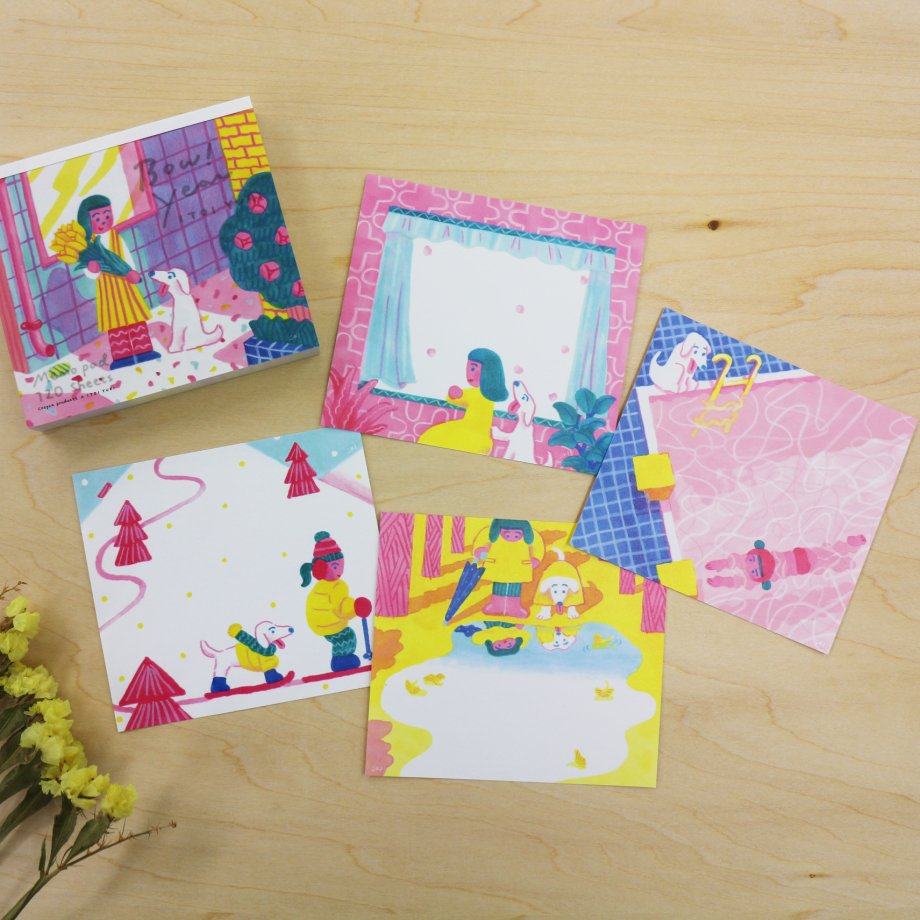 ITOI YUKI Block Memo - Bow! Year - cozyca products - Default Title by Techo Treats Stationery