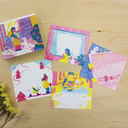 ITOI YUKI Block Memo - Bow! Year - cozyca products - Default Title by Techo Treats Stationery