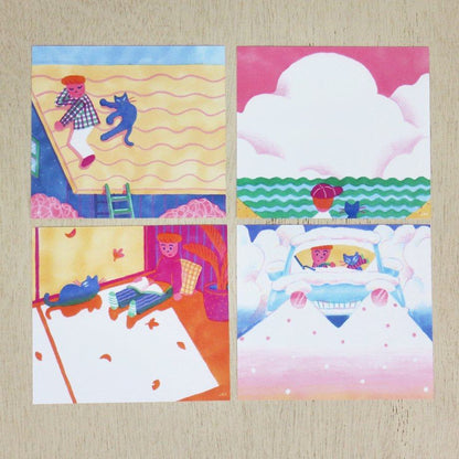 ITOI YUKI Block Memo - Mew! Year - cozyca products - Default Title by Techo Treats Stationery