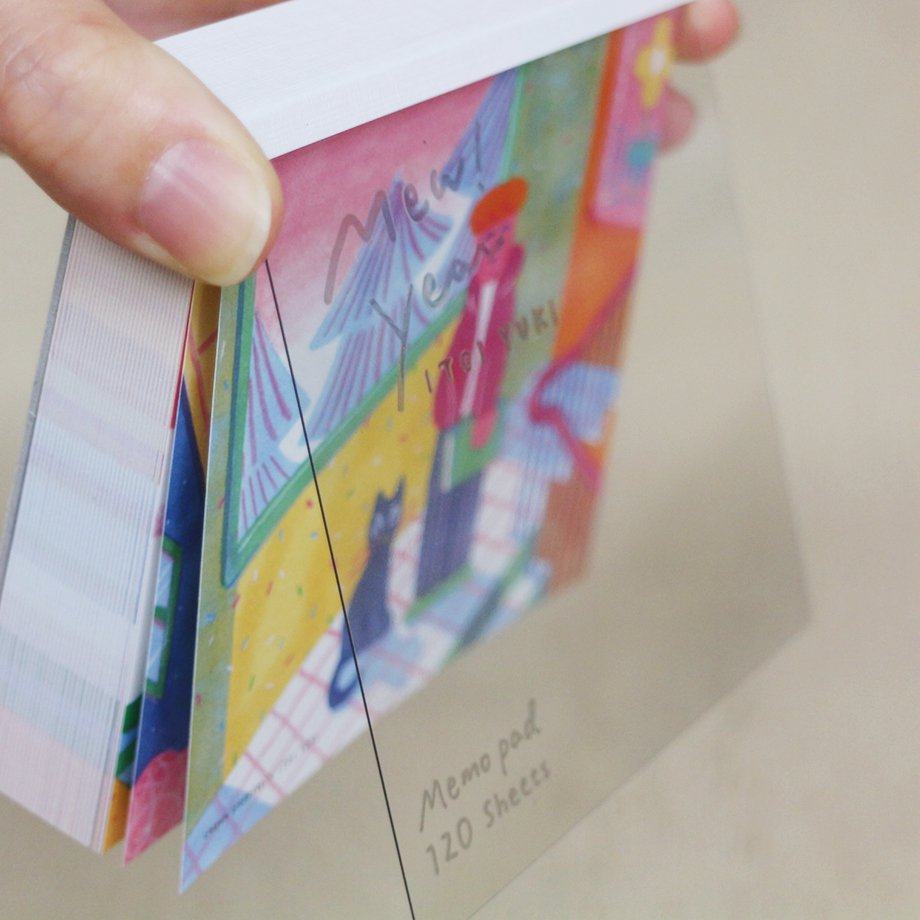 ITOI YUKI Block Memo - Mew! Year - cozyca products - Default Title by Techo Treats Stationery