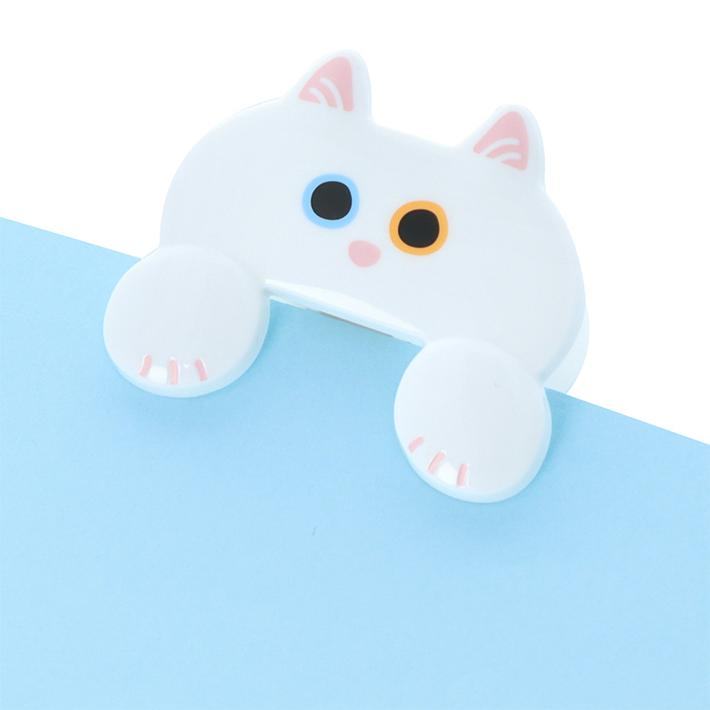 JITTOME Cat Shape Die-cut Clip - White - Sun-Star Stationery - Default Title by Techo Treats Stationery