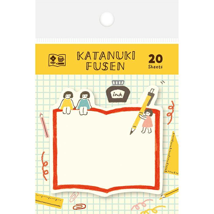 Katanuki Die-cut Sticky Notes - Watashibi Otasuke Kobito - Techo Treats