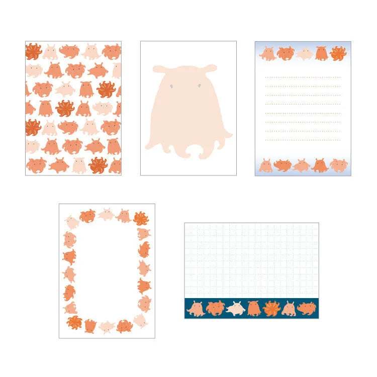 Kayochop OTEGARU MEMO - Flapjack Octopus - Papier Platz - Default Title by Techo Treats Stationery