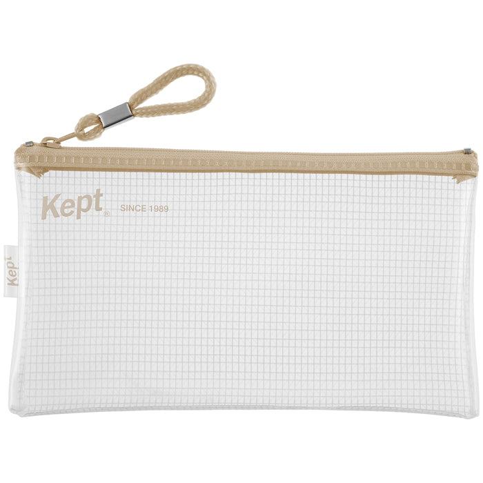 Kept Clear Pen Case (Flat) - Sand Beige - Techo Treats