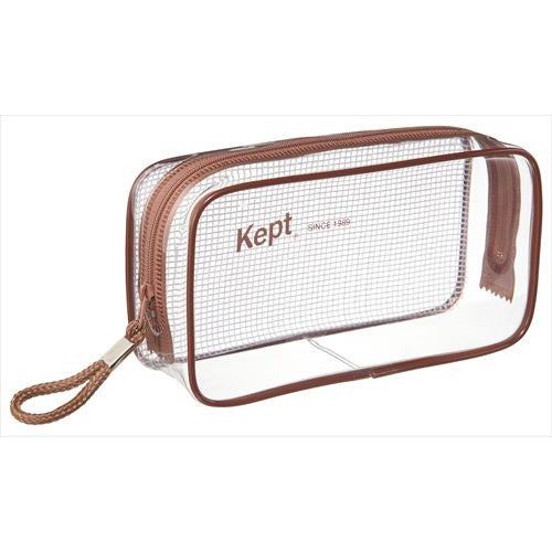 Kept Clear Pen Pouch - Brown - Raymay Fujii - Default Title by Techo Treats Stationery