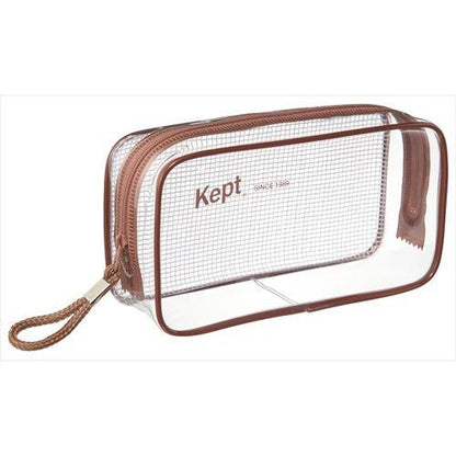 Kept Clear Pen Pouch - Brown - Raymay Fujii - Default Title by Techo Treats Stationery