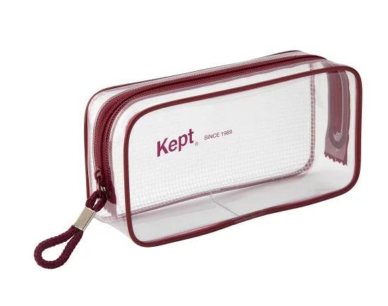Kept Clear Pen Pouch - Burgundy - Raymay Fujii - Default Title by Techo Treats Stationery