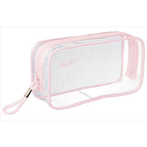 Kept Clear Pen Pouch - Pink Beige - Raymay Fujii - Default Title by Techo Treats Stationery