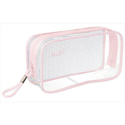 Kept Clear Pen Pouch - Pink Beige - Raymay Fujii - Default Title by Techo Treats Stationery