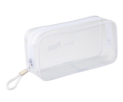 Kept Clear Pen Pouch - White - Raymay Fujii - Default Title by Techo Treats Stationery