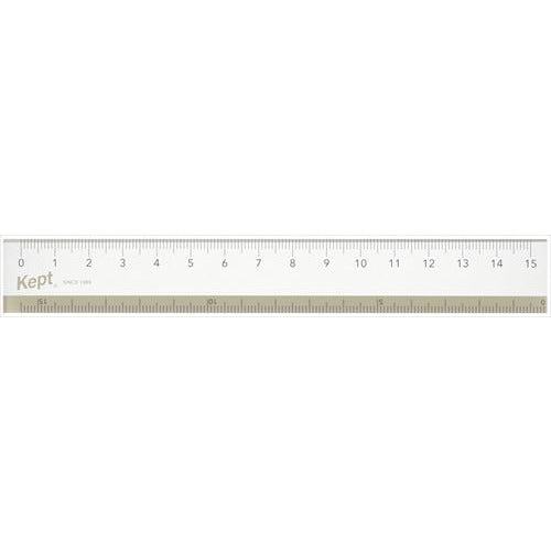 Kept Clear Ruler 15cm - Sand Beige - Raymay Fujii - Default Title by Techo Treats Stationery