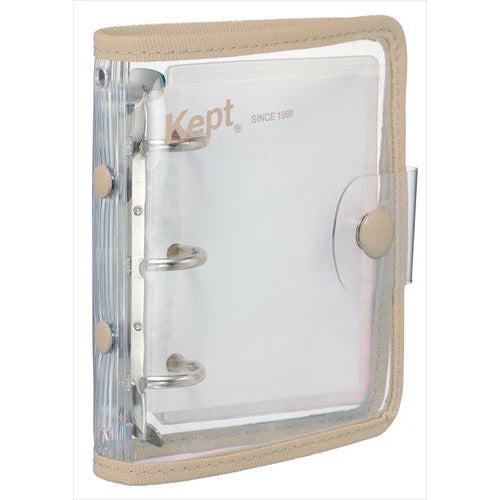 Kept Mini Binder (A9 3-hole) - Sand Beige - Techo Treats