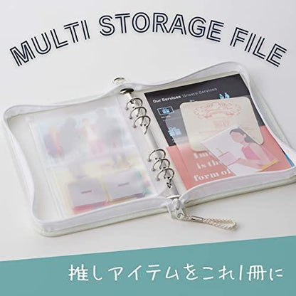 Kept Multi-storage Binder (A5 6-hole) - Moon Gray - Raymay Fujii - Default Title by Techo Treats Stationery