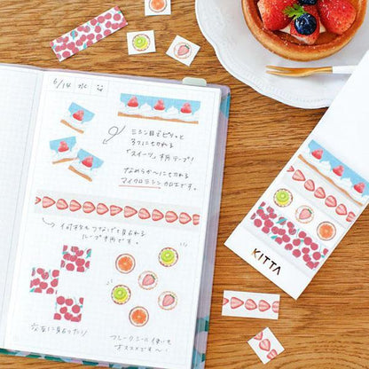 King Jim KITTA Masking Tape Vol. 13 - Basic - Sweets - Default Title by Techo Treats Stationery