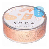 King Jim SODA Decoration Tape Vol.4 - 15mm Fragment (with Gold Foil) - Default Title by Techo Treats Stationery