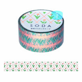 King Jim SODA Decoration Tape Vol.4 - 20mm Dandelion (with Gold Foil) - Default Title by Techo Treats Stationery