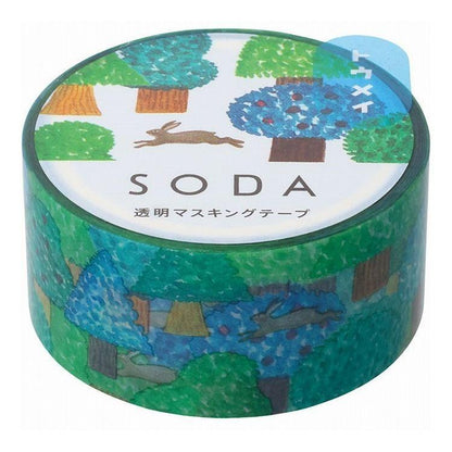 King Jim SODA Decoration Tape Vol.4 - 20mm Forest - Default Title by Techo Treats Stationery