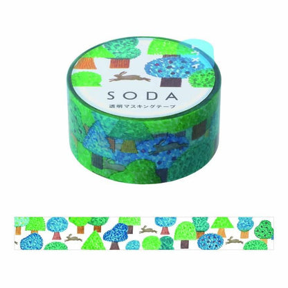 King Jim SODA Decoration Tape Vol.4 - 20mm Forest - Default Title by Techo Treats Stationery