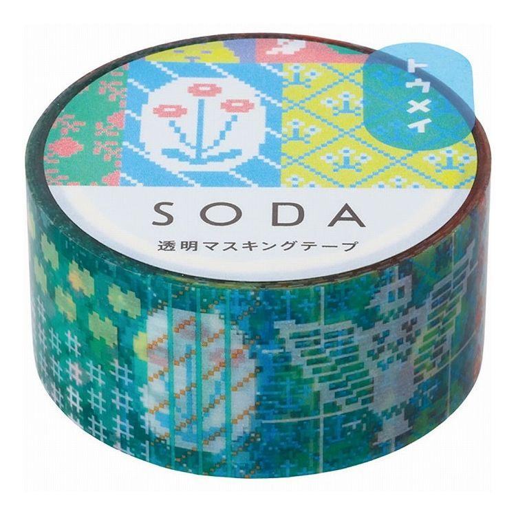 King Jim SODA Decoration Tape Vol.4 - 20mm Retro - Default Title by Techo Treats Stationery