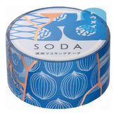 King Jim SODA Decoration Tape Vol.4 - 20mm Touki (with Gold Foil) - Default Title by Techo Treats Stationery