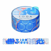 King Jim SODA Decoration Tape Vol.4 - 20mm Touki (with Gold Foil) - Default Title by Techo Treats Stationery