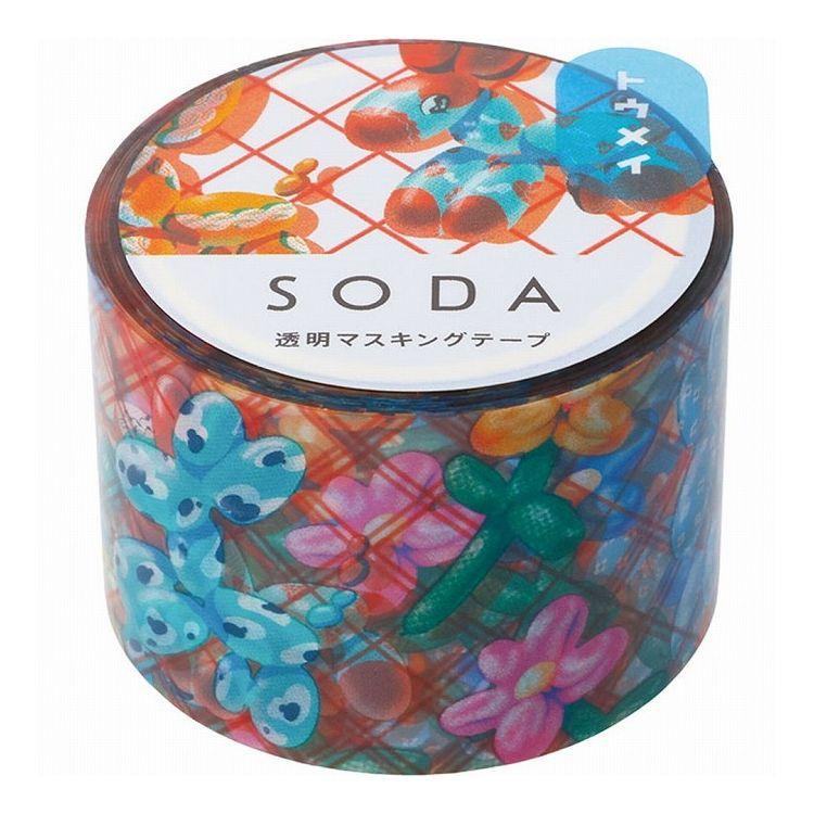 King Jim SODA Decoration Tape Vol.4 - 30mm Balloon - Default Title by Techo Treats Stationery