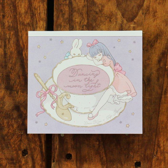 Kira Imai x Raimu Taya Block Memo - Dancing with moon light - cozyca products - Default Title by Techo Treats Stationery