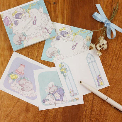 Kira Imai x Raimu Taya Block Memo - Sweet dream with cat - cozyca products - Default Title by Techo Treats Stationery