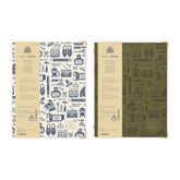 Kleid x eric binder notes A5 - Olive Drab - Default Title by Techo Treats Stationery