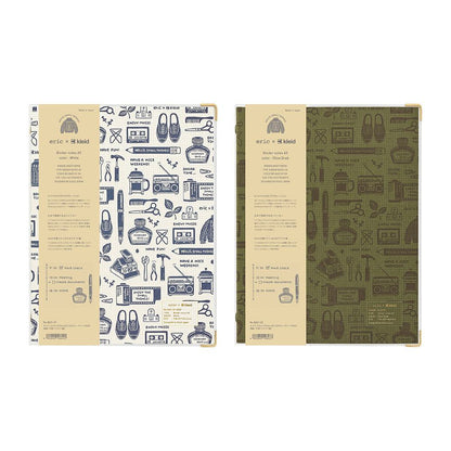 Kleid x eric binder notes A5 - Olive Drab - Default Title by Techo Treats Stationery