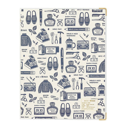 Kleid x eric binder notes A5 - White - Default Title by Techo Treats Stationery