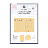 Kleid x eric loose leaf dairy 2025 A5 - Kraft - Techo Treats