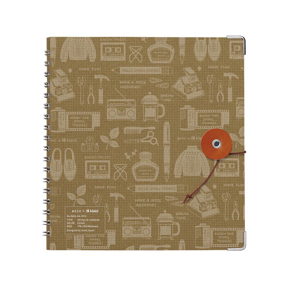 Kleid x eric String-tie Notebook - Camel - Default Title by Techo Treats Stationery