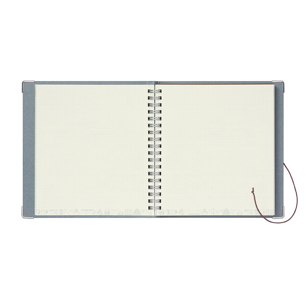 Kleid x eric String-tie Notebook - Gray - Techo Treats