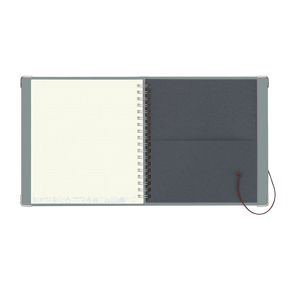 Kleid x eric String-tie Notebook - Gray - Techo Treats