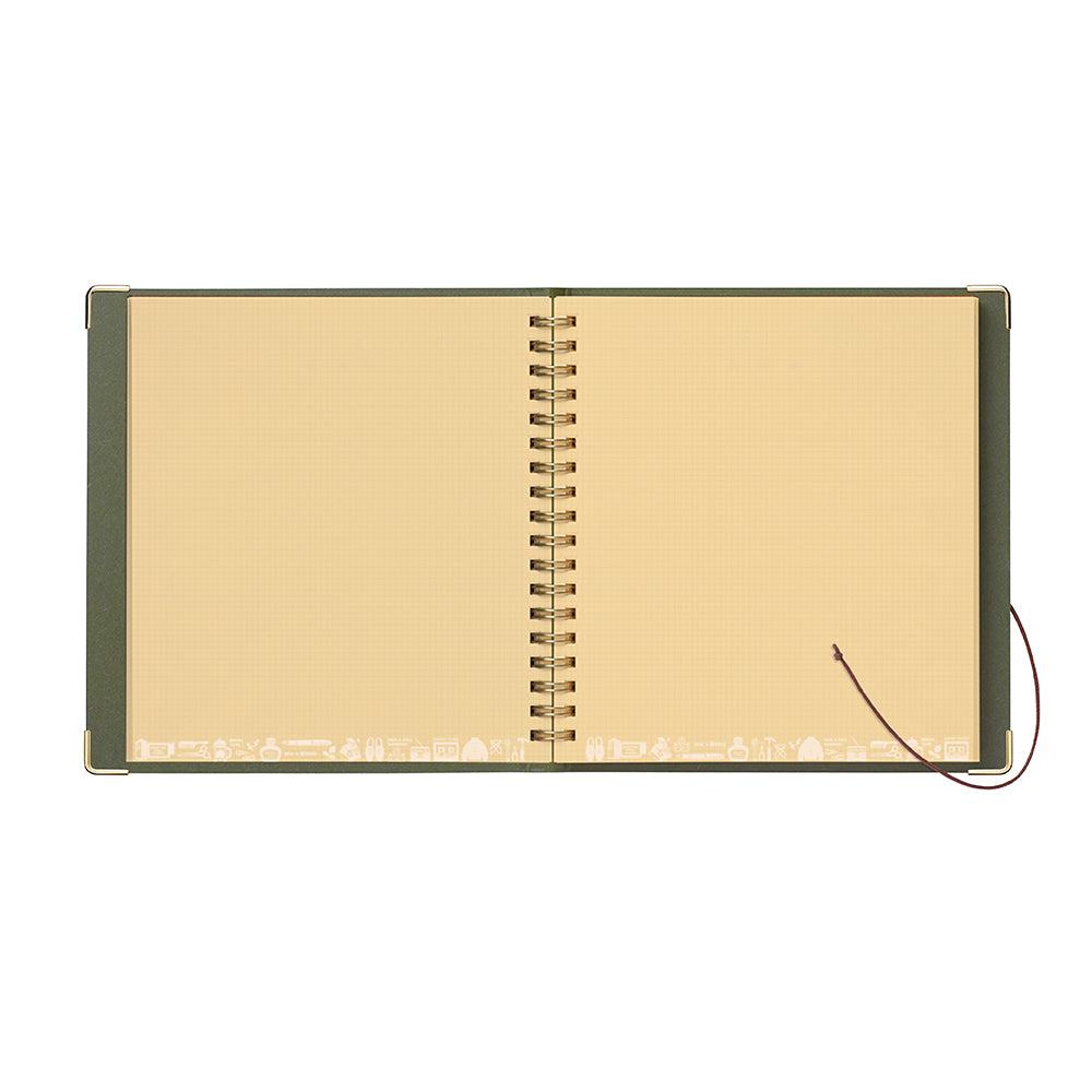 Kleid x eric String-tie Notebook - Olive Drab - Default Title by Techo Treats Stationery
