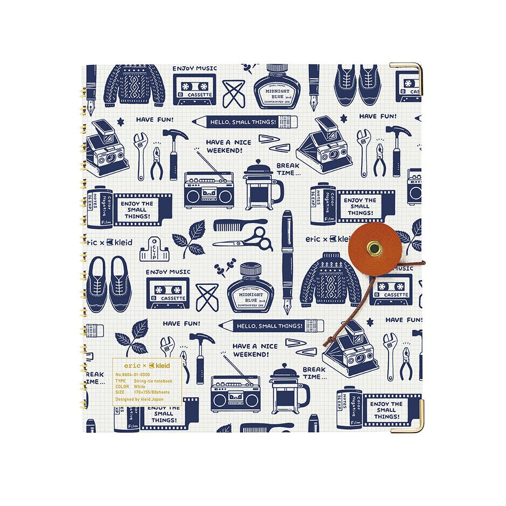 Kleid x eric String-tie Notebook - White - Default Title by Techo Treats Stationery