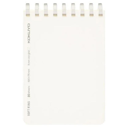 KOKUYO Soft Ring A7 Memo (Dot Grid) - Transparent - Default Title by Techo Treats Stationery
