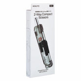 KOKUYO TRANSPARENT MECHANISM Series 2-Way Compact Scissors HAKO-AKE - Black - Default Title by Techo Treats Stationery