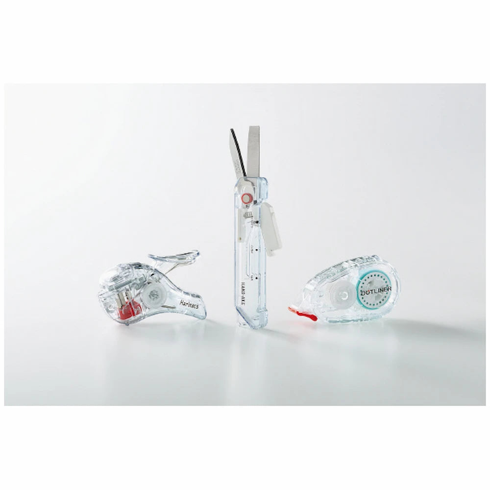 KOKUYO TRANSPARENT MECHANISM Series 2-Way Compact Scissors HAKO-AKE - Green - Default Title by Techo Treats Stationery