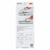 KOKUYO TRANSPARENT MECHANISM Series 2-Way Compact Scissors HAKO-AKE - Red - Default Title by Techo Treats Stationery