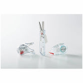 KOKUYO TRANSPARENT MECHANISM Series 2-Way Compact Scissors HAKO-AKE - Red - Default Title by Techo Treats Stationery
