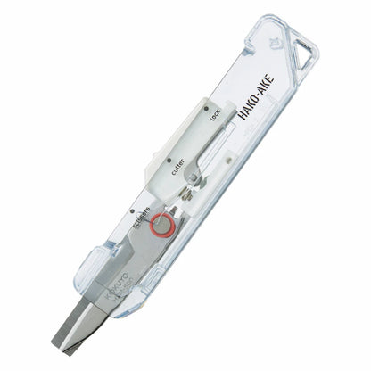 KOKUYO TRANSPARENT MECHANISM Series 2-Way Compact Scissors HAKO-AKE - White - Default Title by Techo Treats Stationery