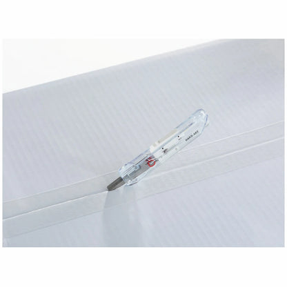 KOKUYO TRANSPARENT MECHANISM Series 2-Way Compact Scissors HAKO-AKE - White - Default Title by Techo Treats Stationery